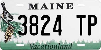ME license plate 3824TP