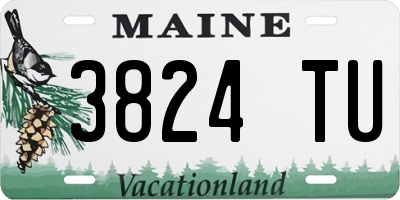 ME license plate 3824TU