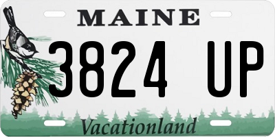 ME license plate 3824UP