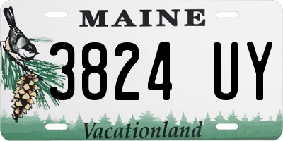 ME license plate 3824UY