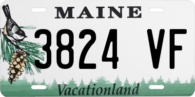 ME license plate 3824VF