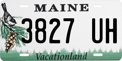 ME license plate 3827UH