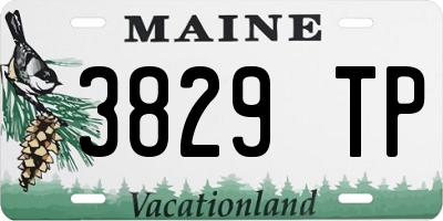ME license plate 3829TP