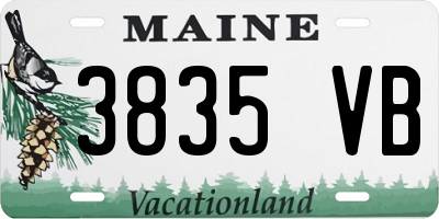 ME license plate 3835VB