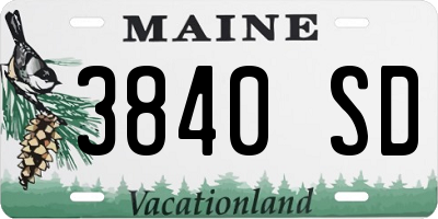 ME license plate 3840SD