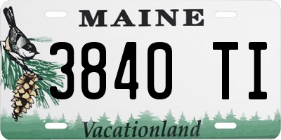 ME license plate 3840TI