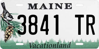 ME license plate 3841TR