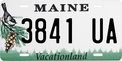 ME license plate 3841UA