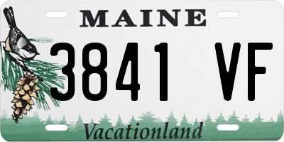 ME license plate 3841VF