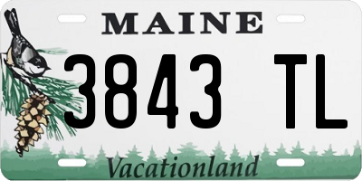 ME license plate 3843TL