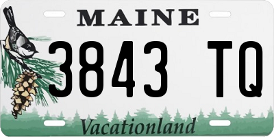 ME license plate 3843TQ