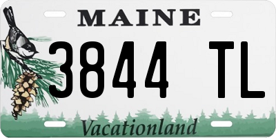 ME license plate 3844TL