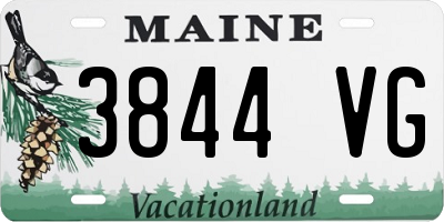 ME license plate 3844VG