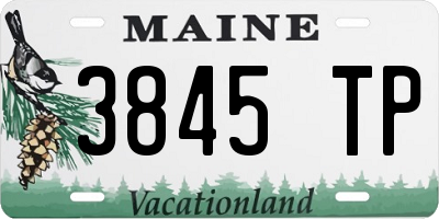 ME license plate 3845TP