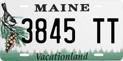 ME license plate 3845TT