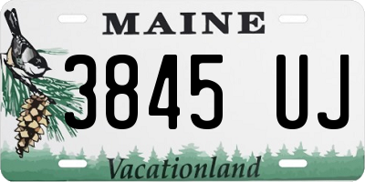 ME license plate 3845UJ
