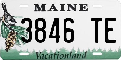 ME license plate 3846TE