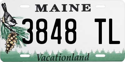 ME license plate 3848TL