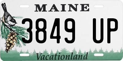 ME license plate 3849UP