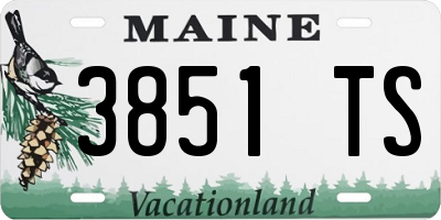 ME license plate 3851TS