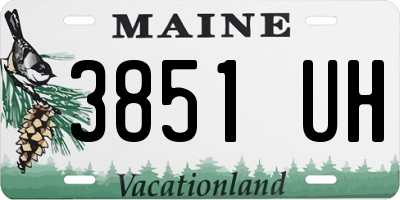 ME license plate 3851UH