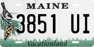 ME license plate 3851UI