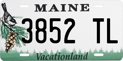 ME license plate 3852TL