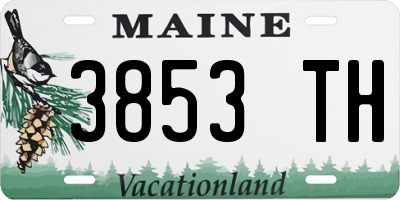 ME license plate 3853TH