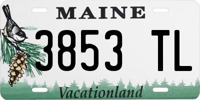 ME license plate 3853TL