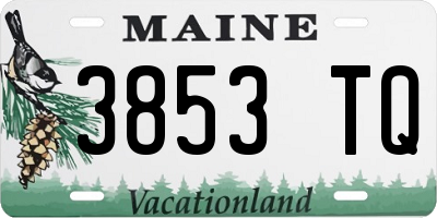 ME license plate 3853TQ
