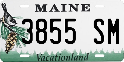 ME license plate 3855SM
