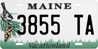 ME license plate 3855TA