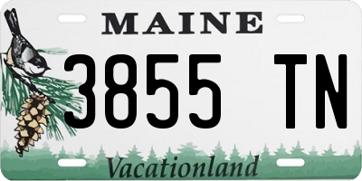 ME license plate 3855TN