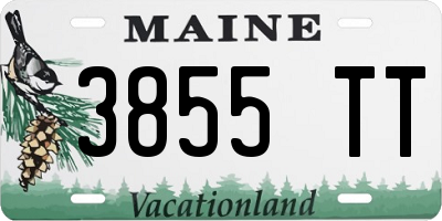 ME license plate 3855TT