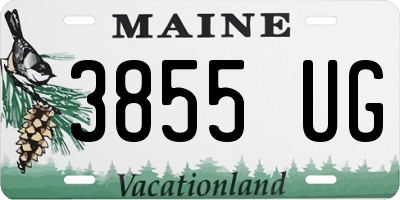 ME license plate 3855UG
