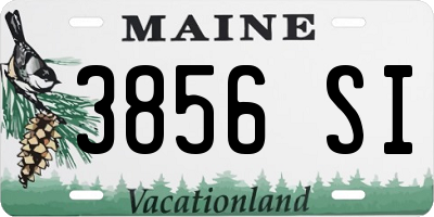 ME license plate 3856SI
