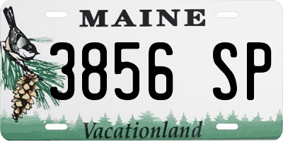 ME license plate 3856SP