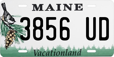 ME license plate 3856UD