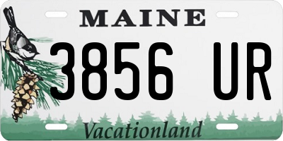 ME license plate 3856UR