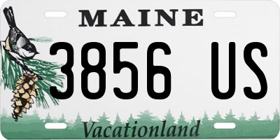 ME license plate 3856US