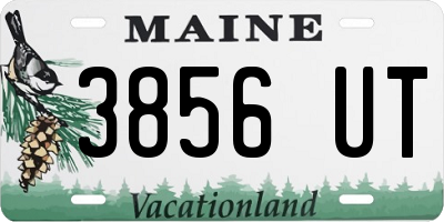 ME license plate 3856UT