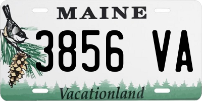 ME license plate 3856VA