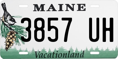 ME license plate 3857UH
