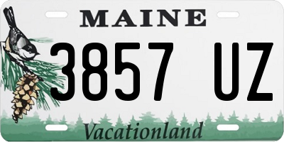 ME license plate 3857UZ