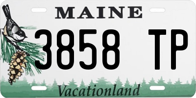 ME license plate 3858TP