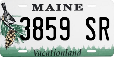 ME license plate 3859SR