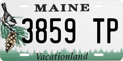 ME license plate 3859TP