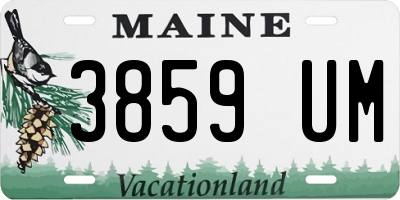 ME license plate 3859UM