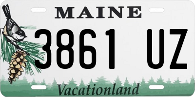 ME license plate 3861UZ