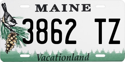 ME license plate 3862TZ